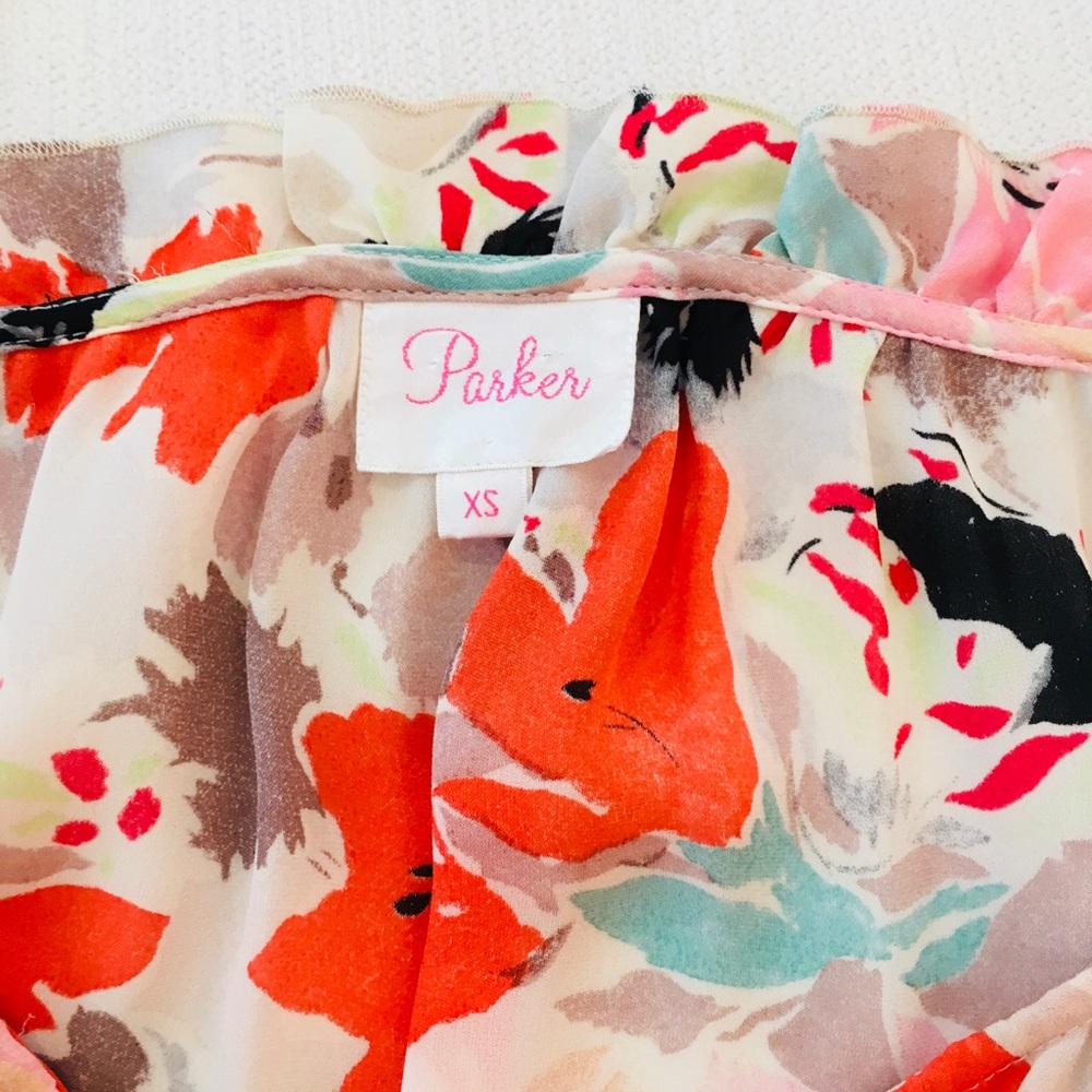 SOLD Parker Floral Silk Maxi Dress - Picture 6 of 7